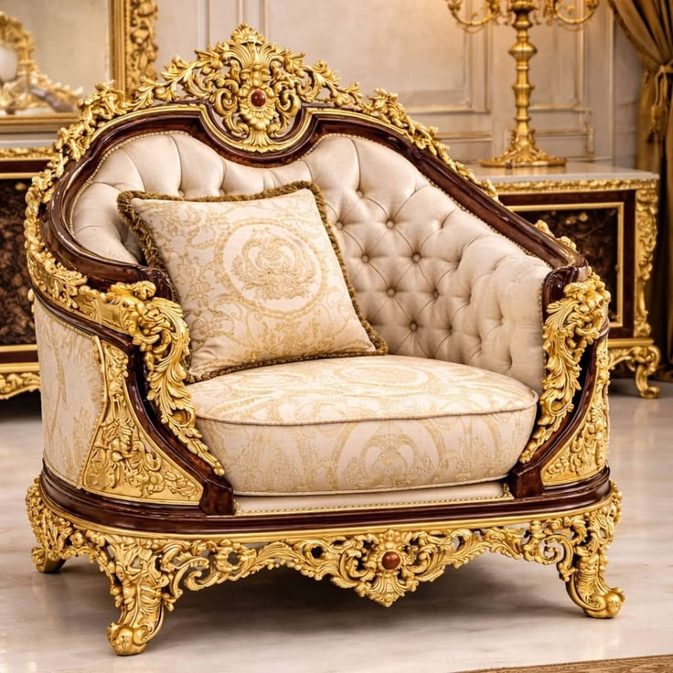 Jepara Carved Living Room Chairs