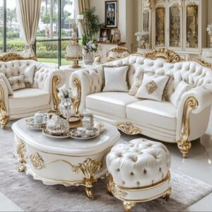 Set Sofa Ruang Tamu Ukir Duco