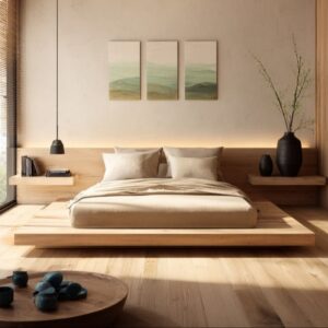 Tempat tidur Minimals Jati Modern